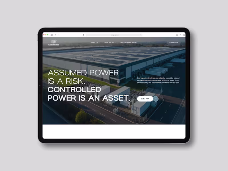 Cover image for KOE Group - Website UI Design