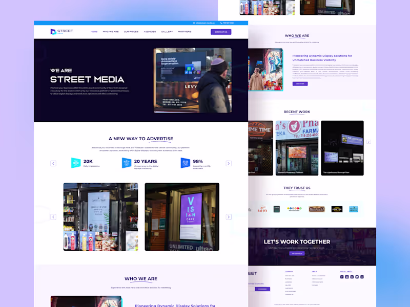 Cover image for Creative Website UI UX Design | Landing Page