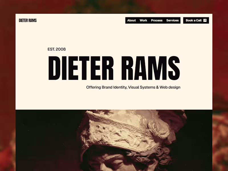 Cover image for Dieter Rams - Portfolio Website Template