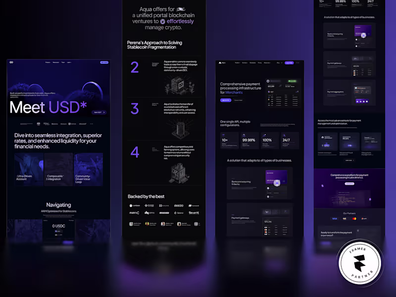 Cover image for Framer Development  & Landing page Design