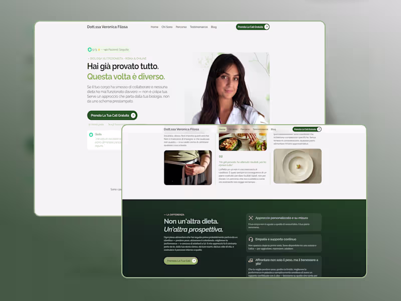 Cover image for Client work - Professional Nutritionist