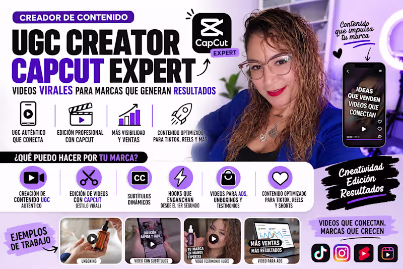 Cover image for Creador UGC con CapCut | Videos Plantillas 