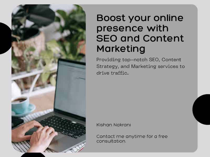 Cover image for SEO Content Writer: SEO, Content Manager, Blog Writer