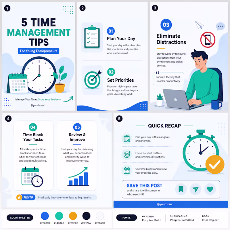 Cover image for Instagram Carousel Design Collection
This project