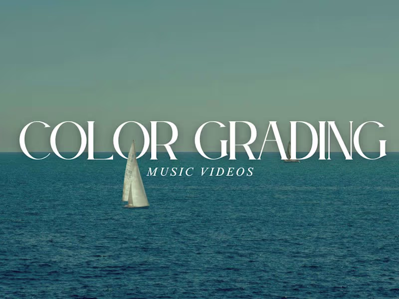 Cover image for Color Grading | Music Videos