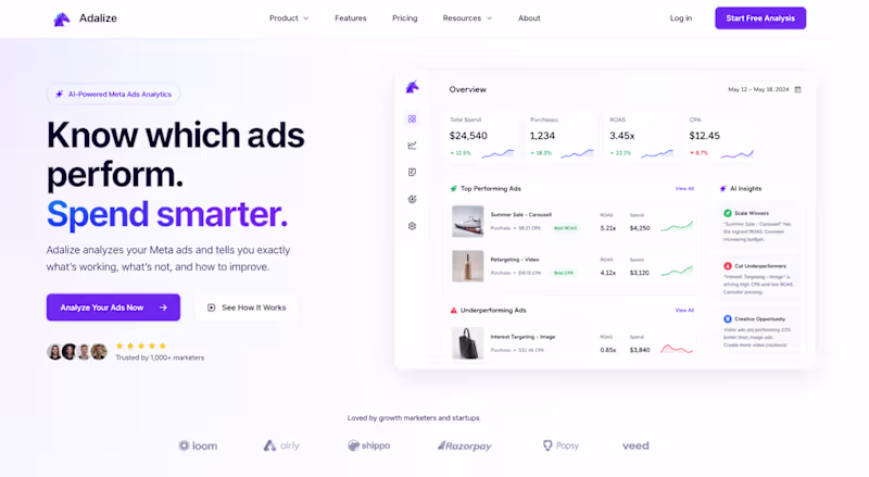 Cover image for AI-Powered Meta Ads Analyzer
Analyze your
