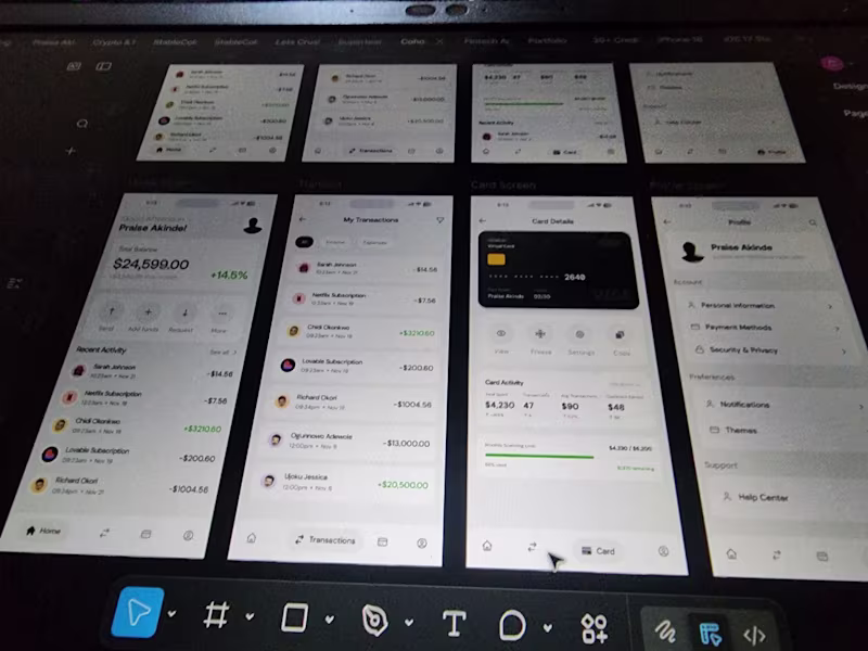 Cover image for I designed this fintech app