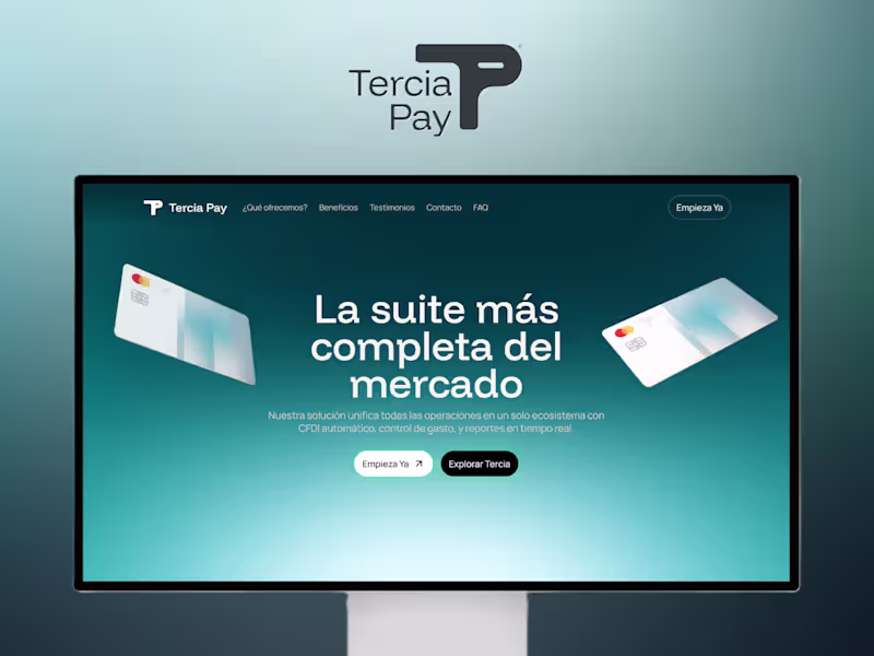 Cover image for Tercia Pay — Framer Design & Development