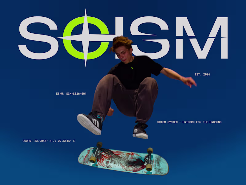 Cover image for SCISM: Visual Identity for Urban Streetwear