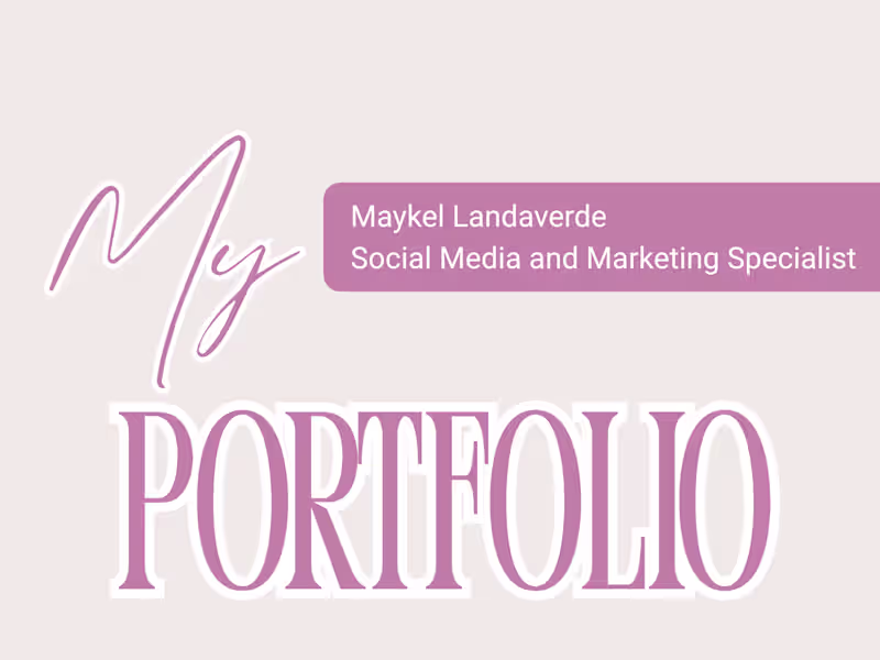 Cover image for Social Media and Digital Marketing Portfolio 