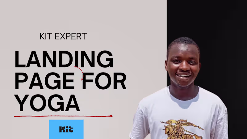 Cover image for KIT LANDING PAGE FOR YOGA
