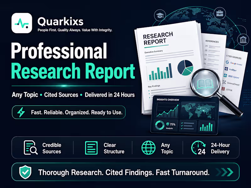 Cover image for Professional Research Report 