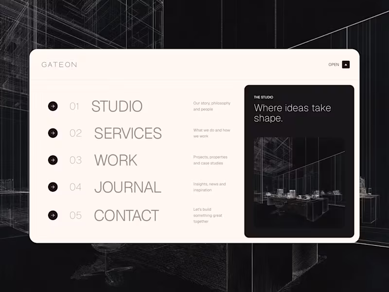 Cover image for Mega menu for Gateon
A cool