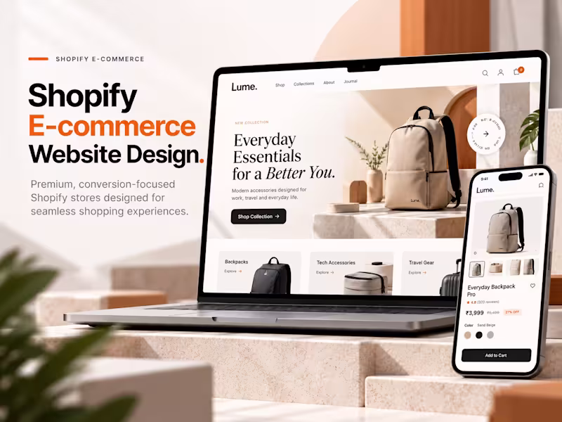 Cover image for Shopify E-commerce Website Design