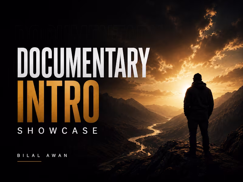 Cover image for A cinematic documentary intro designed