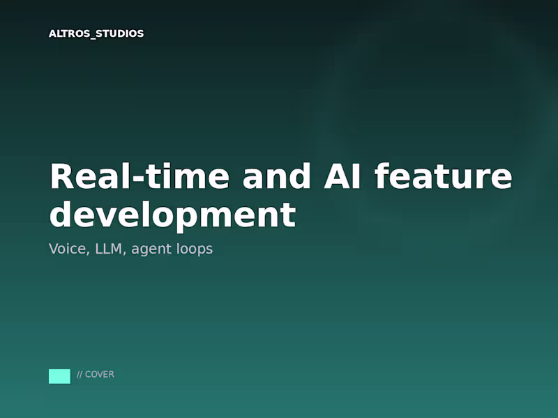 Cover image for Real-time and AI feature development