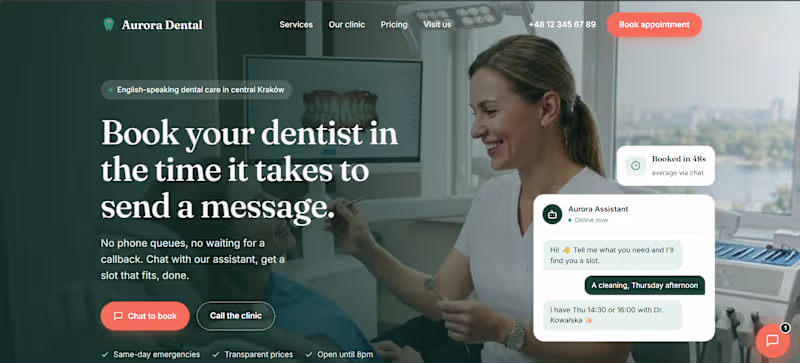 Cover image for AI Booking Chatbot for Dental Clinics