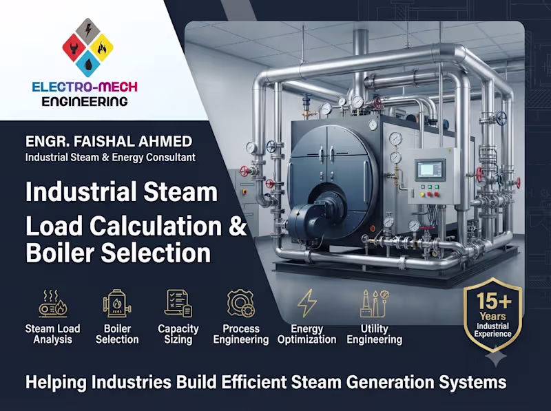 Cover image for Industrial Steam Load Calculation & Boiler Selection