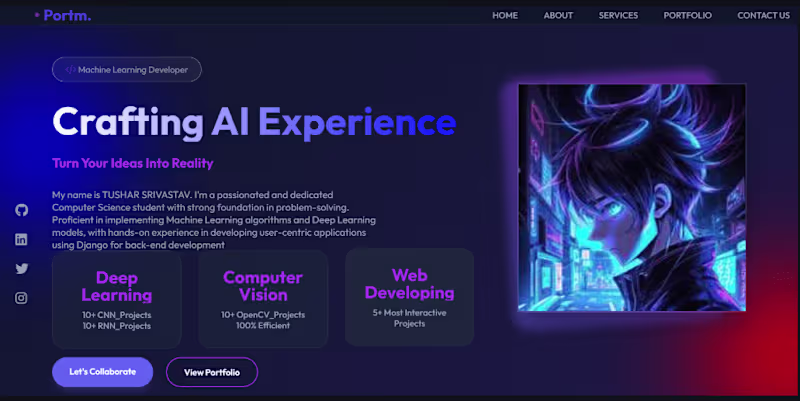 Cover image for Animated Portfolio