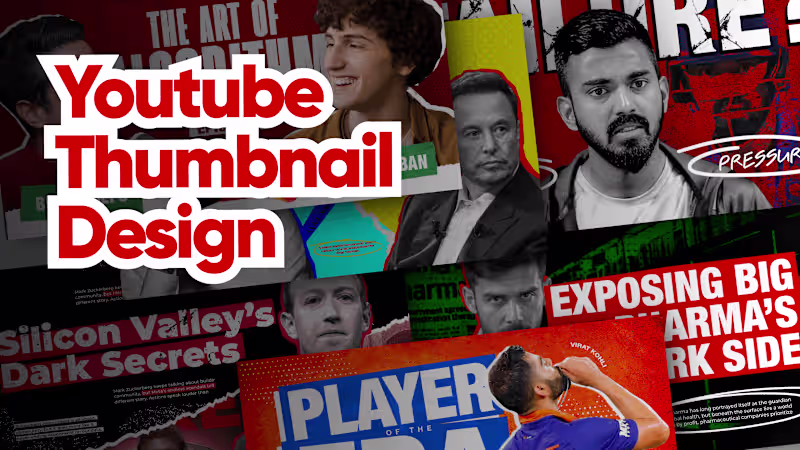 Cover image for Youtube Thumbnail design