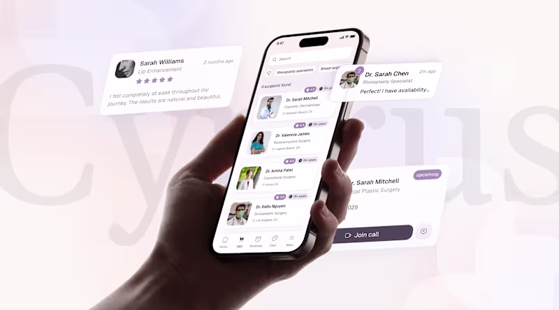 Cover image for Mobile App Design for Plastic Surgery Marketplace