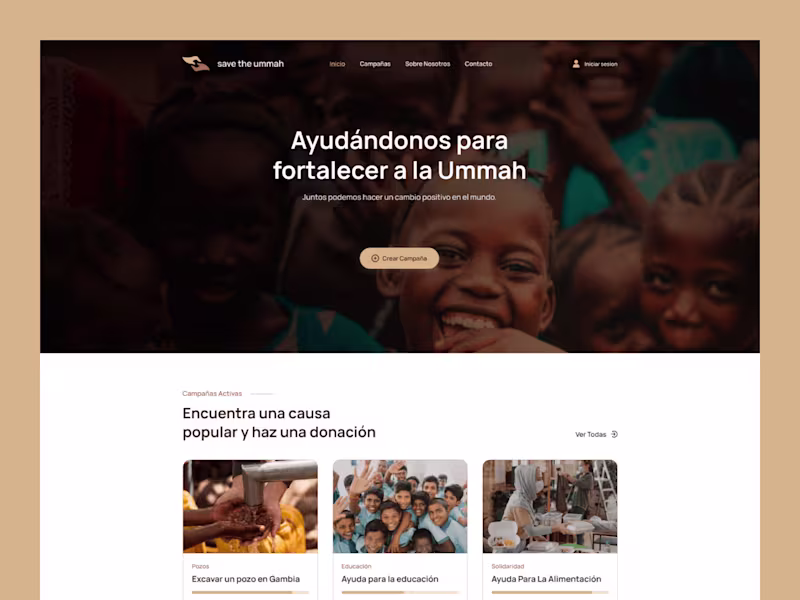Cover image for Save The Ummah - Web Design & Development