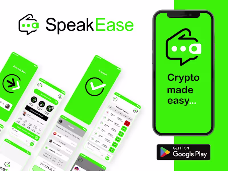 Cover image for SpeakEase App | Branding and UI/UX Design