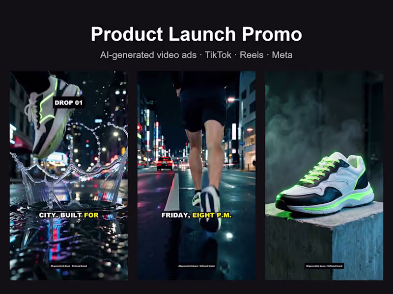 Cover image for  Product Launch Promo – Cinematic AI Video
