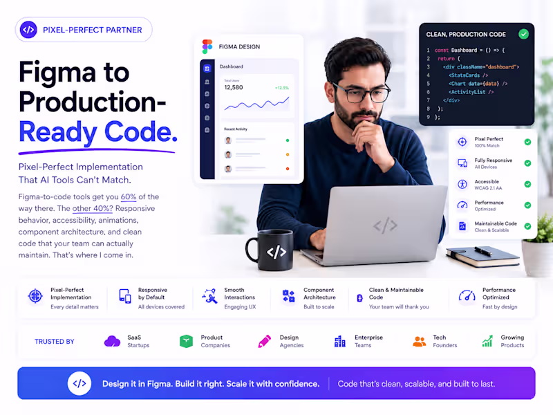 Cover image for Figma to Production-Ready Code