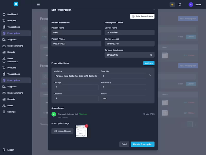 Cover image for PharmaTech: Modern Pharmacy Management System
Developed