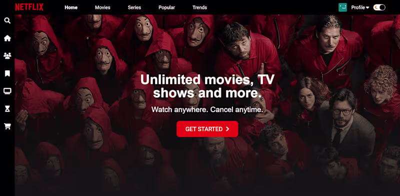 Cover image for Responsive Netflix Clone