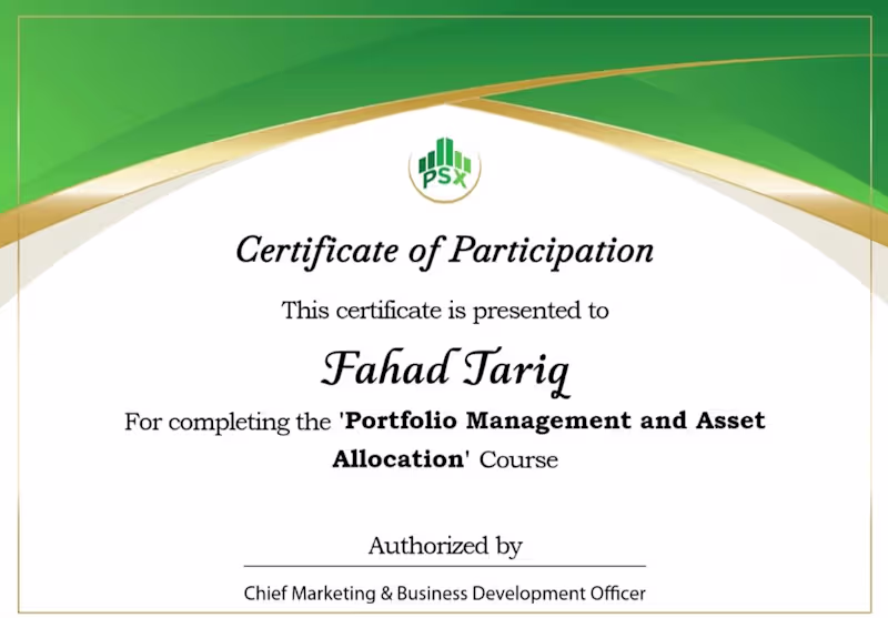 Cover image for Officially consultant for Portfolio management Alhamdolillah ❤️