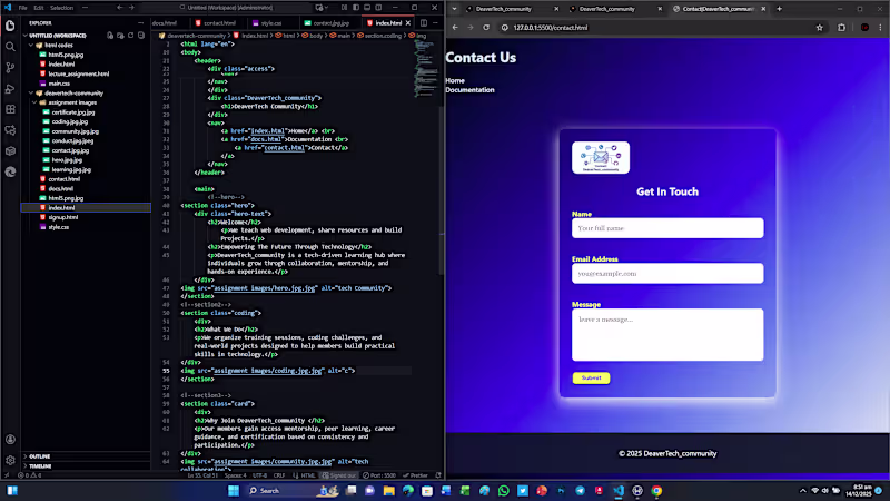 Cover image for community management of DeaverTech