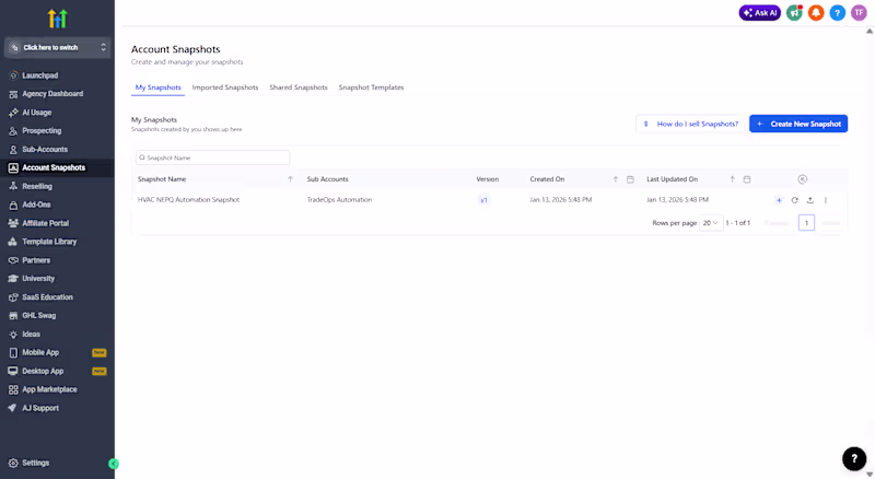 Cover image for GoHighLevel Snapshot Build for HVAC Businesses