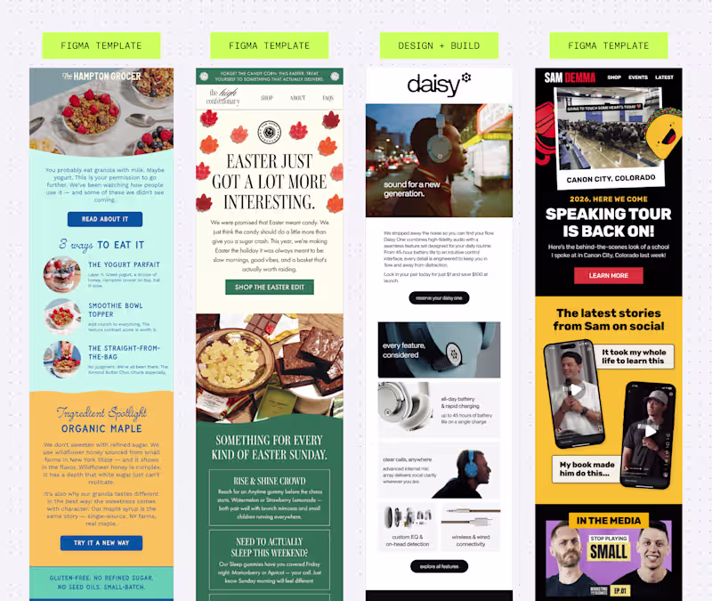 Cover image for 4 emails for 4 brands: