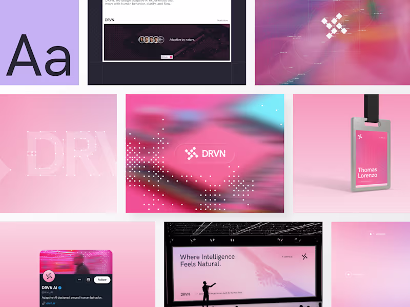 Cover image for DRVN.AI - AI Platform Brand Identity