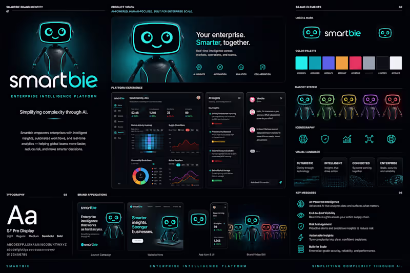 Cover image for Designed a futuristic enterprise identity