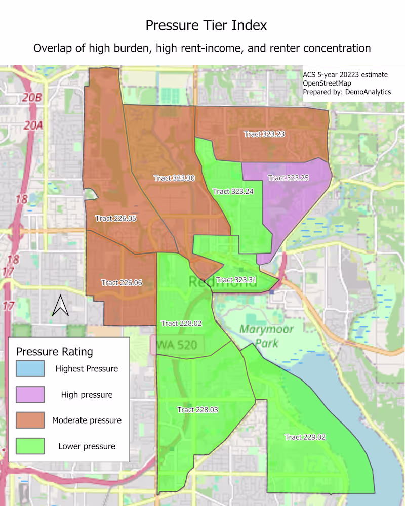 Cover image for Redmond City Rent Burden