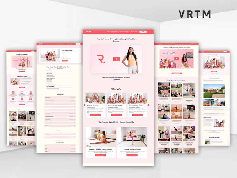 Cover image for VR The Movement Kajabi Website Rebuild & Launch