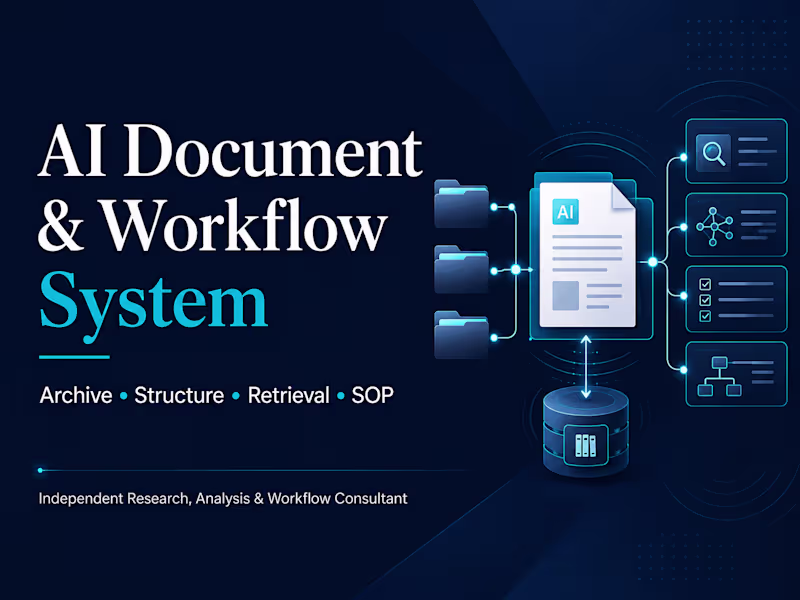 Cover image for AI-assisted document and knowledge workflow