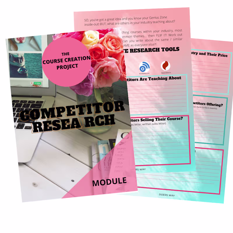 Cover image for Competitor Research
​I conduct in-depth competitor