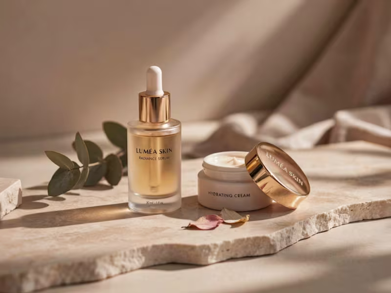 Cover image for A luxury skincare campaign combining