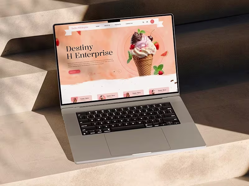 Cover image for Ice Cream Website — UI