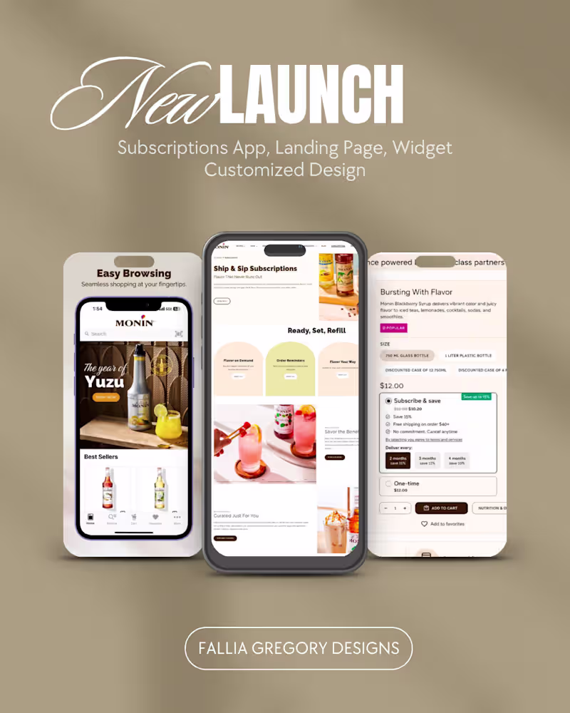 Cover image for Subscriptions Launch - End-to-end development.