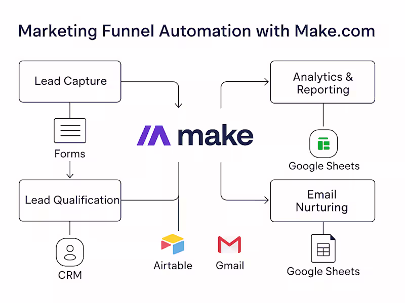 Cover image for Marketing Funnel Automation with Make.com