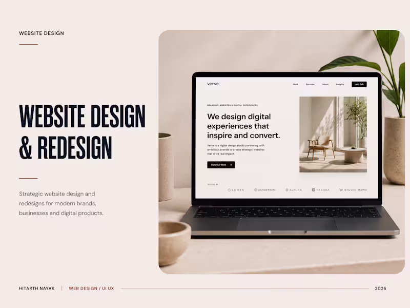 Cover image for Website Design & Redesign for Modern Brands