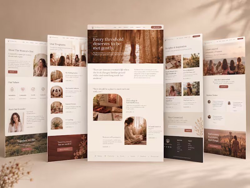Cover image for Kajabi Website Design: The Women's