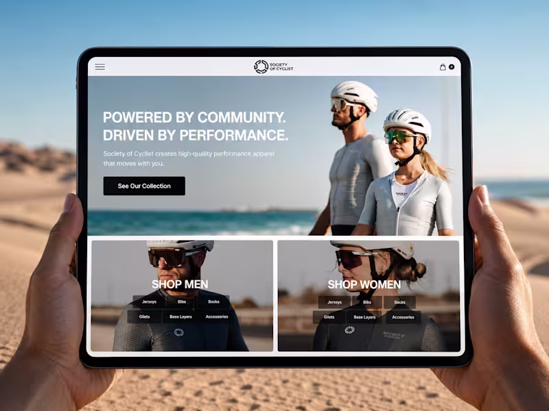 Cover image for Society of Cyclist: Frictionless E-Commerce Webflow Website