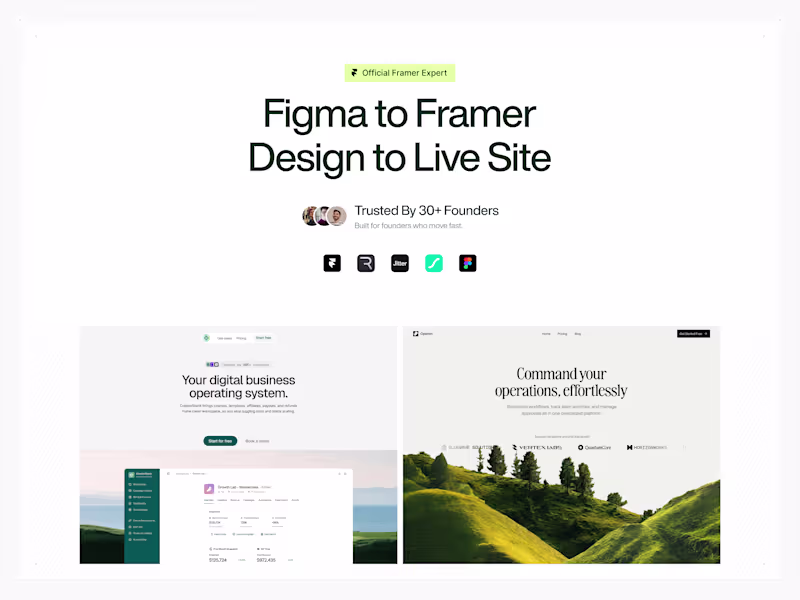 Cover image for Figma to Framer — Design to Live Site