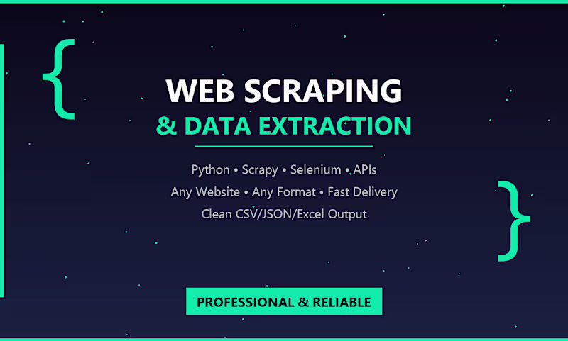 Cover image for I specialize in web scraping